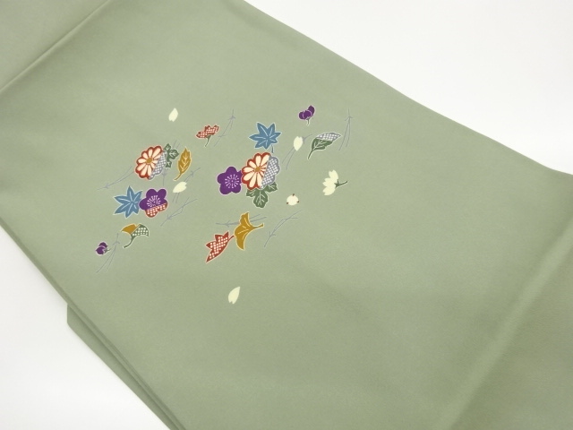 JAPANESE KIMONO / SHIOZE CHRYSANTHEMUM / PLUM / AUTUMN LEAVES / GINGKO